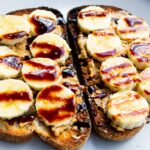banana date peanut butter toast