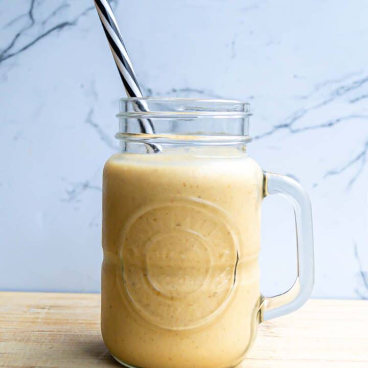 Rich & Thick Peanut Butter Banana Smoothie - Simply Fresh Foodie