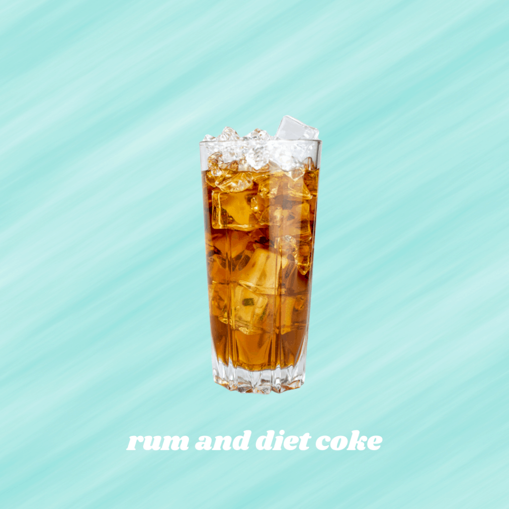low calorie drink to order at a bar diet rum and coke