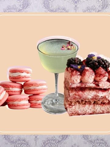 Thumbnail image showing party food ideas for a Bridgerton watch party.